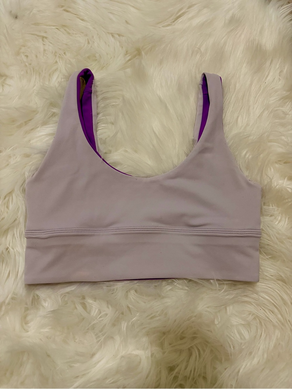 lululemon athletica Lavender Sports Bra with Purple Lining